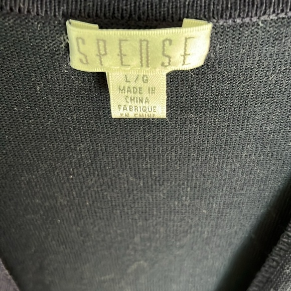 NWOT Spease Women’s Navy Blue Cardigan Size Large - Picture 2 of 9